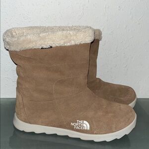 THE NORTH FACE SHEEPSKIN CHESTNUT WINTER BOOTS WOMENS